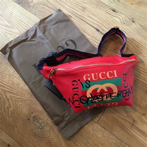 gucci bum bag red|Gucci belt bag women.